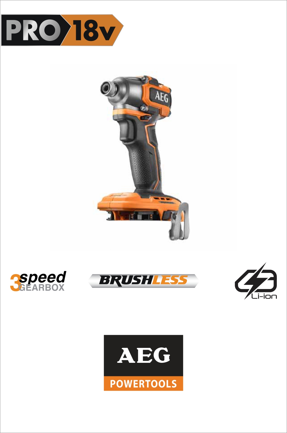Imexco, SUB COMPACT BRUSHLESS IMPACT DRIVER 18V   BSS 18SBL